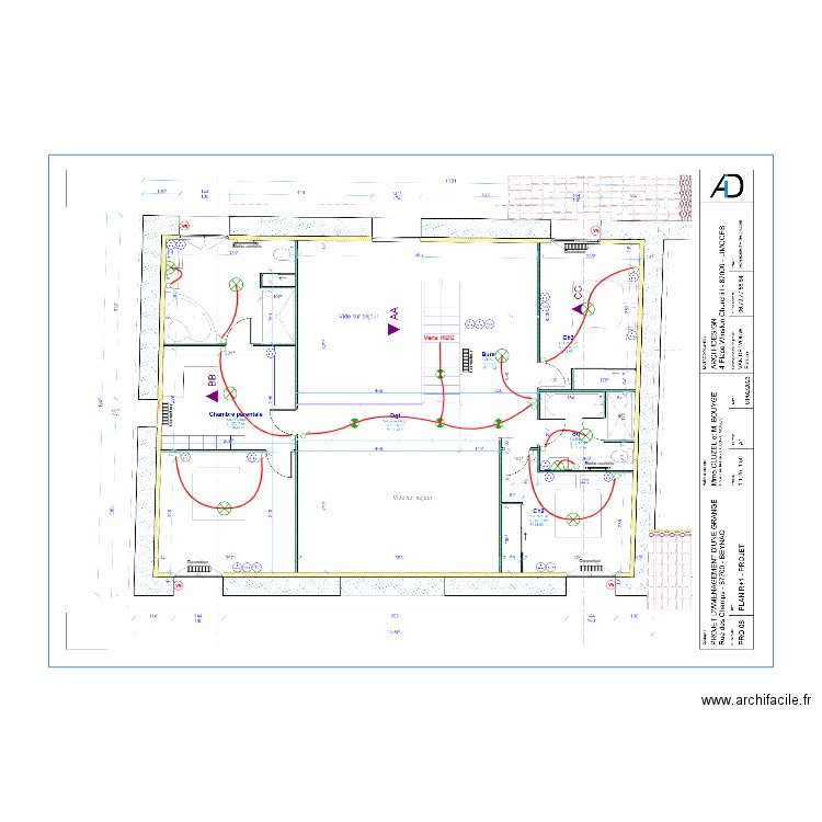JLP Electricité R+1. Plan de 0 pièce et 0 m2