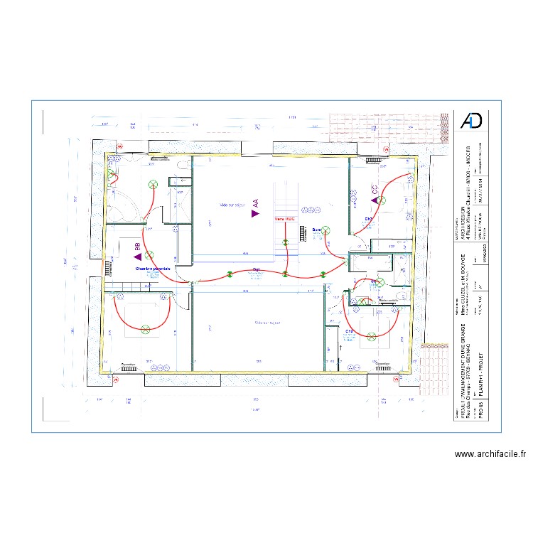 JLP Electricité R+1. Plan de 0 pièce et 0 m2