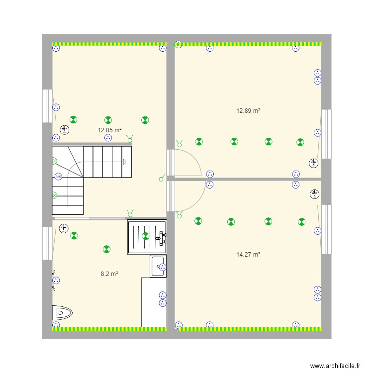 CHAMPAILLE NEW. Plan de 4 pièces et 48 m2