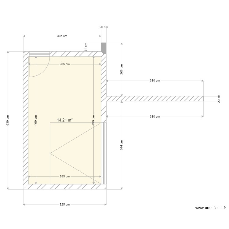 Abri Jardin. Plan de 0 pièce et 0 m2