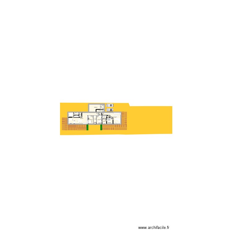 YO ET G PLAN 3. Plan de 16 pièces et 206 m2