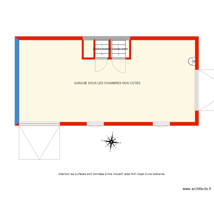 BI 1988 GARAGE SOUS CHAMBRES NON COTE. Plan de 0 pièce et 0 m2