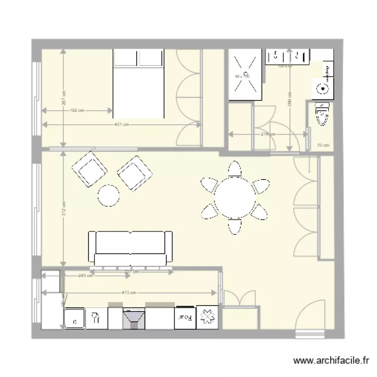 niogret 4 avril. Plan de 