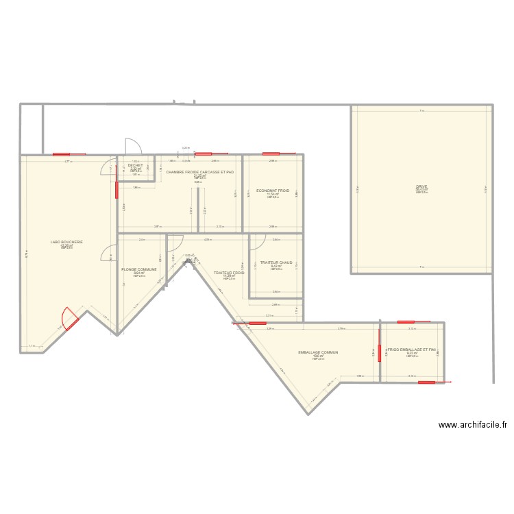 algrange. Plan de 11 pièces et 196 m2