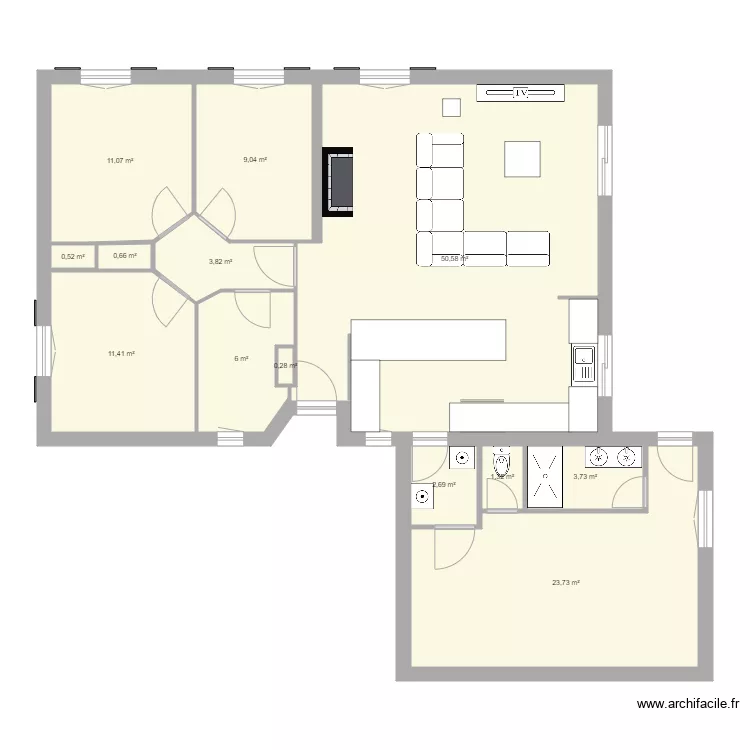 maison trova. Plan de 