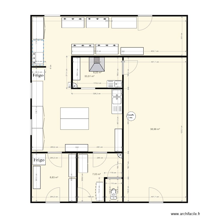 labo seul. Plan de 6 pièces et 114 m2