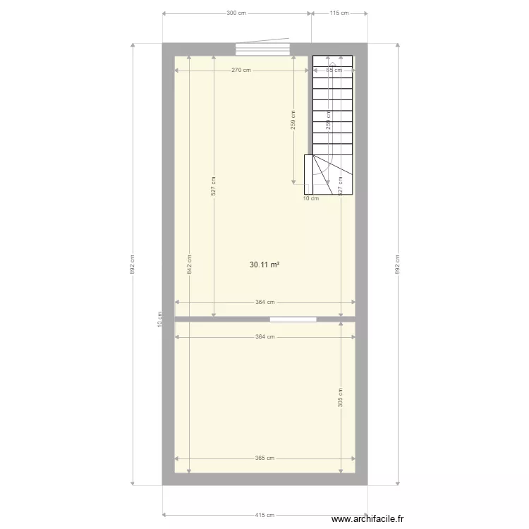 andorre 1 2i&egrave;me &eacute;tage. Plan de 
