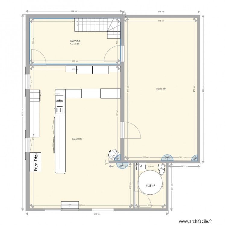 Bar 2. Plan de 0 pièce et 0 m2