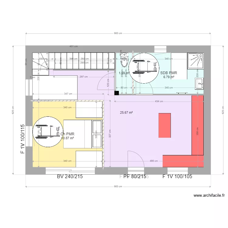 BREVART. Plan de 