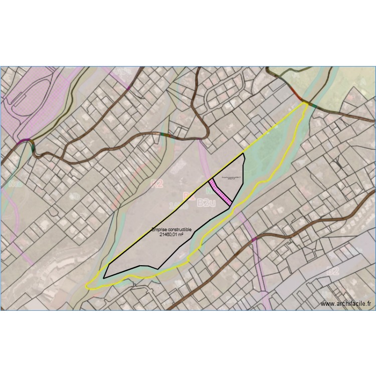 ISAUTIER. Plan de 3 pièces et 1336 m2