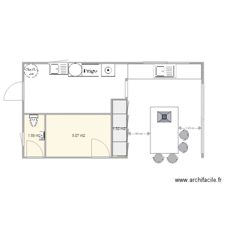 SELLIER CUIINE. Plan de 0 pièce et 0 m2