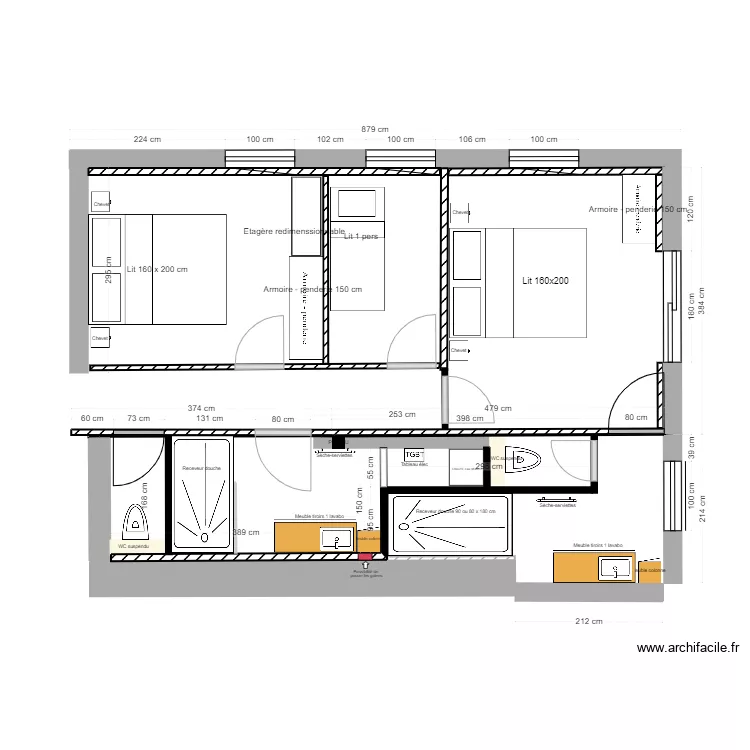 Bas dernier Isabelle. Plan de 