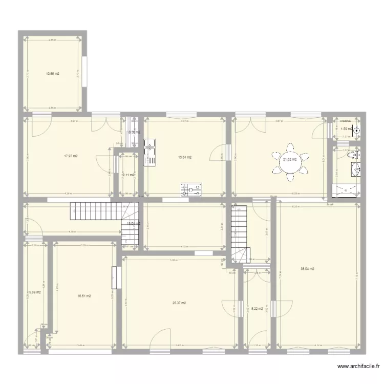 RdC 34 et 34 bis. Plan de RdC 34 et 34 bis. Plan de