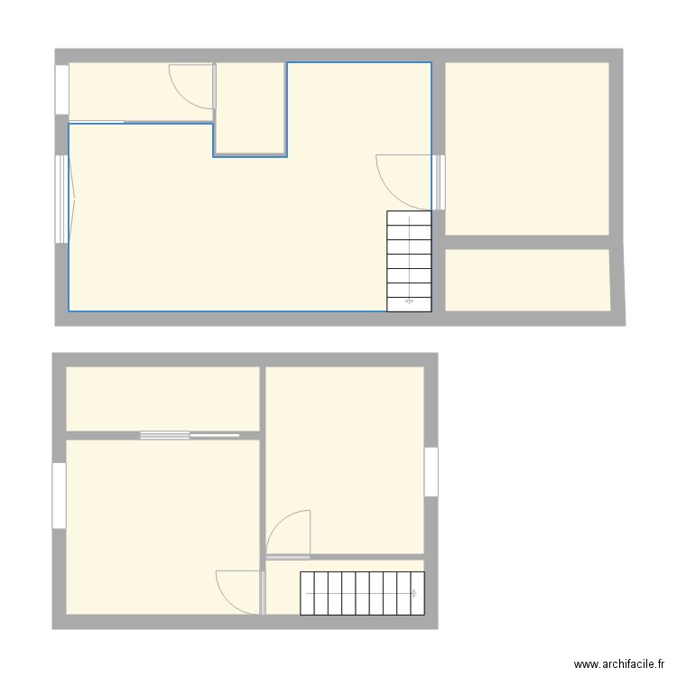 maison après travaux. Plan de 0 pièce et 0 m2