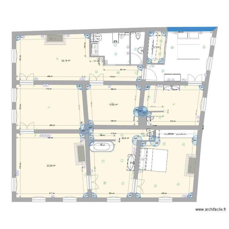 marie et vincent 1er étage second. Plan de 0 pièce et 0 m2