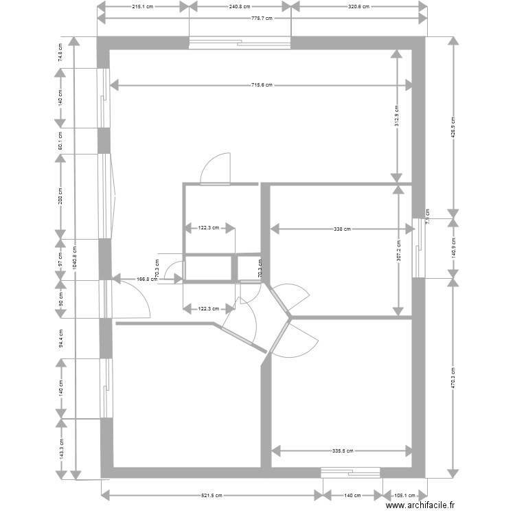 3 version rez de jardin coté. Plan de 0 pièce et 0 m2