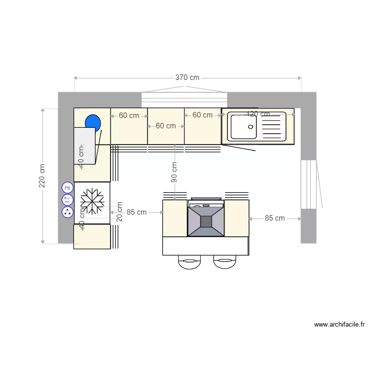 CUISINE 1 4. Plan de CUISINE 1 4. Plan de