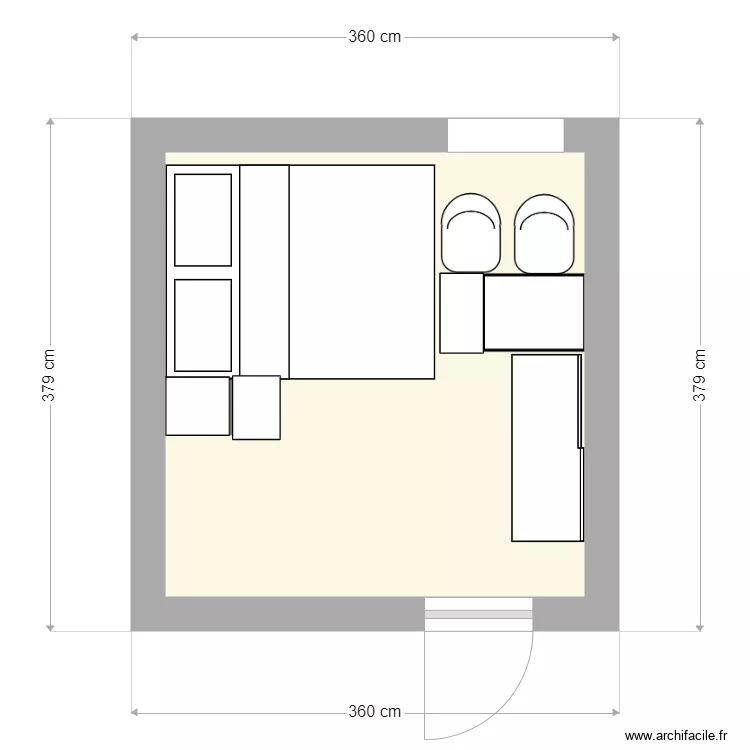 chambre gigi. Plan de 