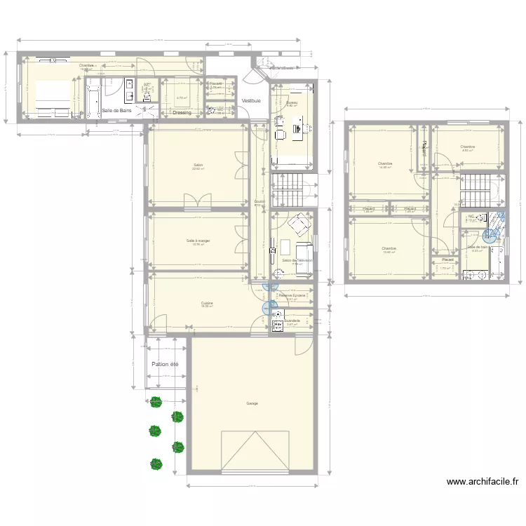 SAINT EVARZEC 1er Etage. Plan de 
