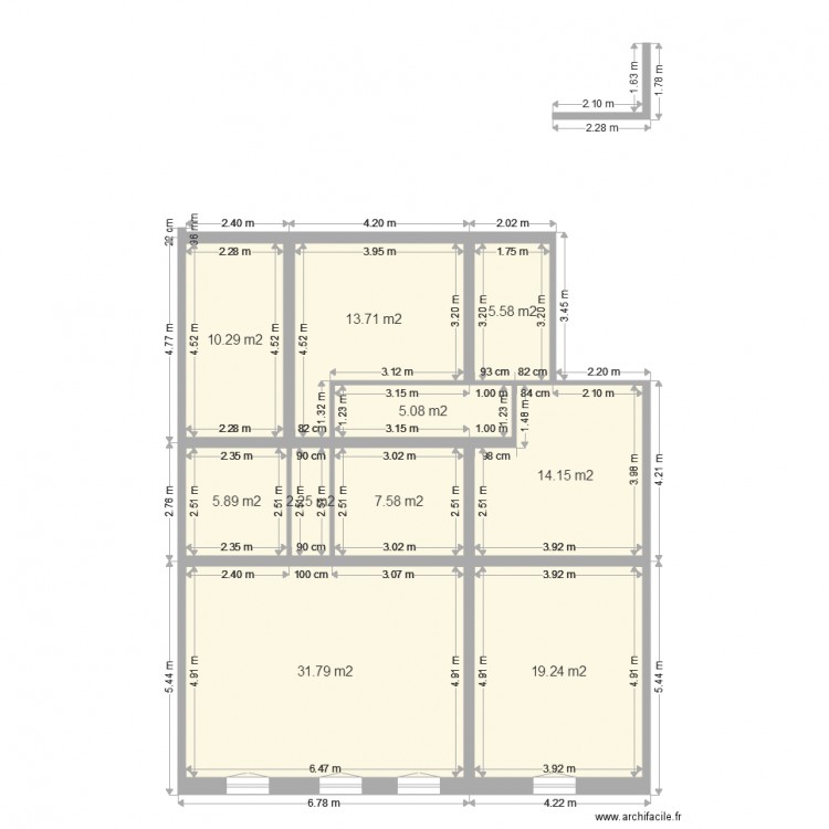 chalet deuxieme. Plan de 0 pièce et 0 m2