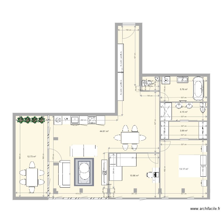 A701 PLAN meublé. Plan de 0 pièce et 0 m2