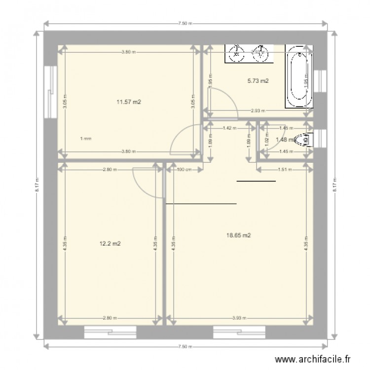 CHARROIN. Plan de 0 pièce et 0 m2