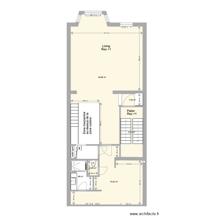 Marie José Rez1 existant. Plan de 0 pièce et 0 m2