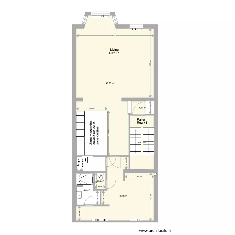 Marie Jos&eacute; Rez1 existant. Plan de 0 pièce et 0 m2