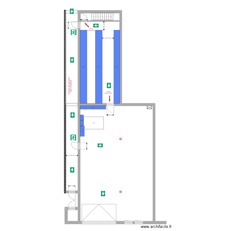 JACTAL SOUS SOL TRAVAUX INCENDIE FINAL. Plan de 0 pièce et 0 m2