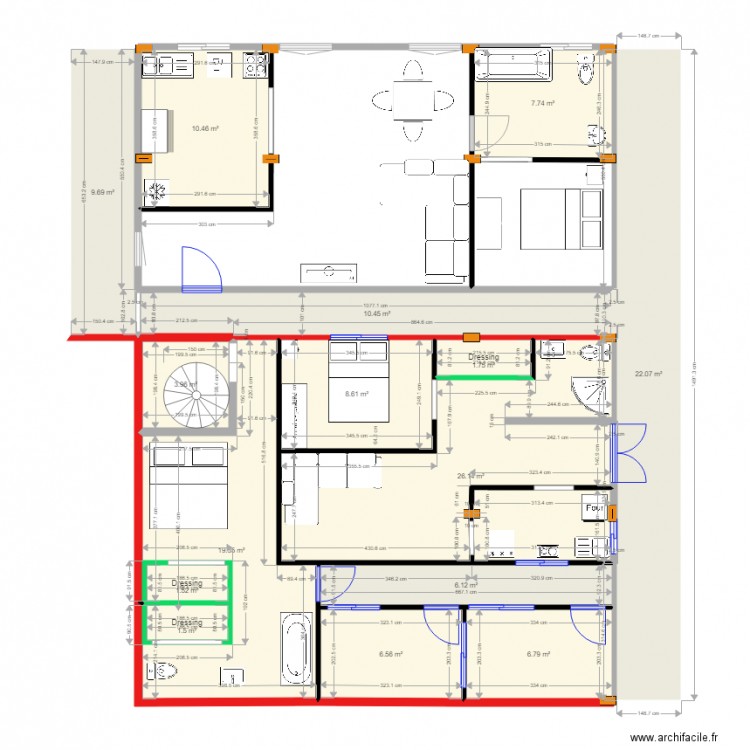 momo aménagement. Plan de 0 pièce et 0 m2