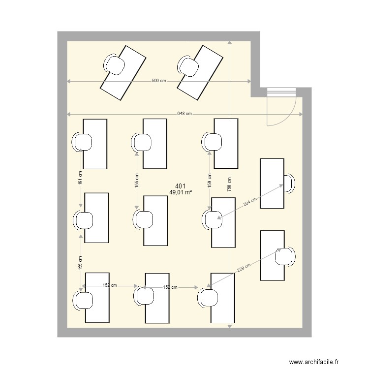 401 en ecole 13 personnes. Plan de 0 pièce et 0 m2