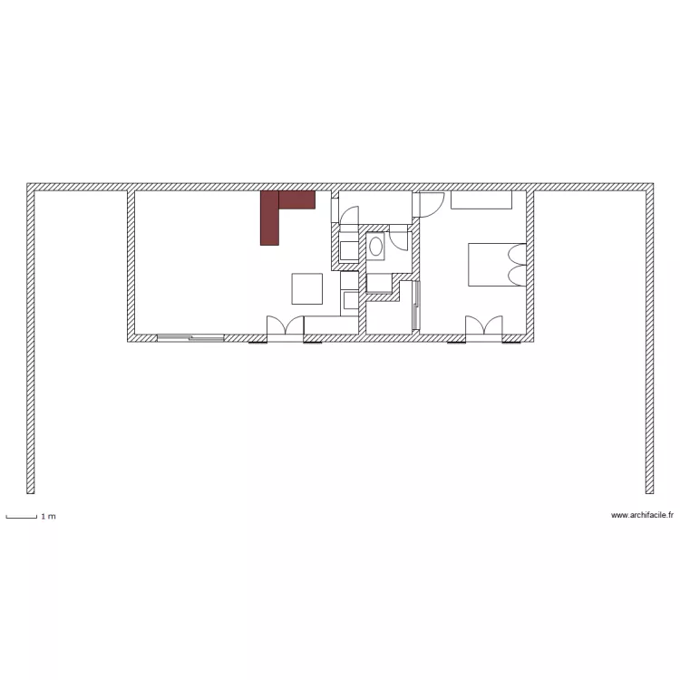 dependances suite. Plan de 