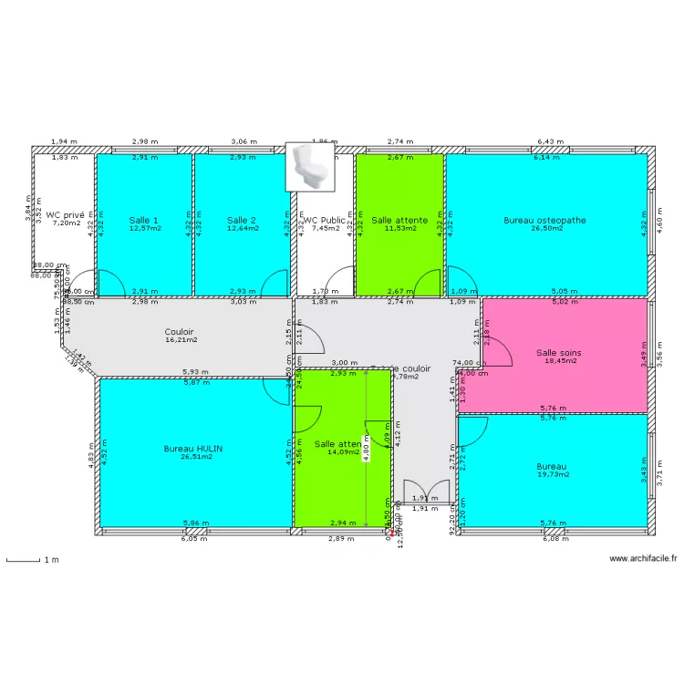Centre m&eacute;dical st jean bis. Plan de 