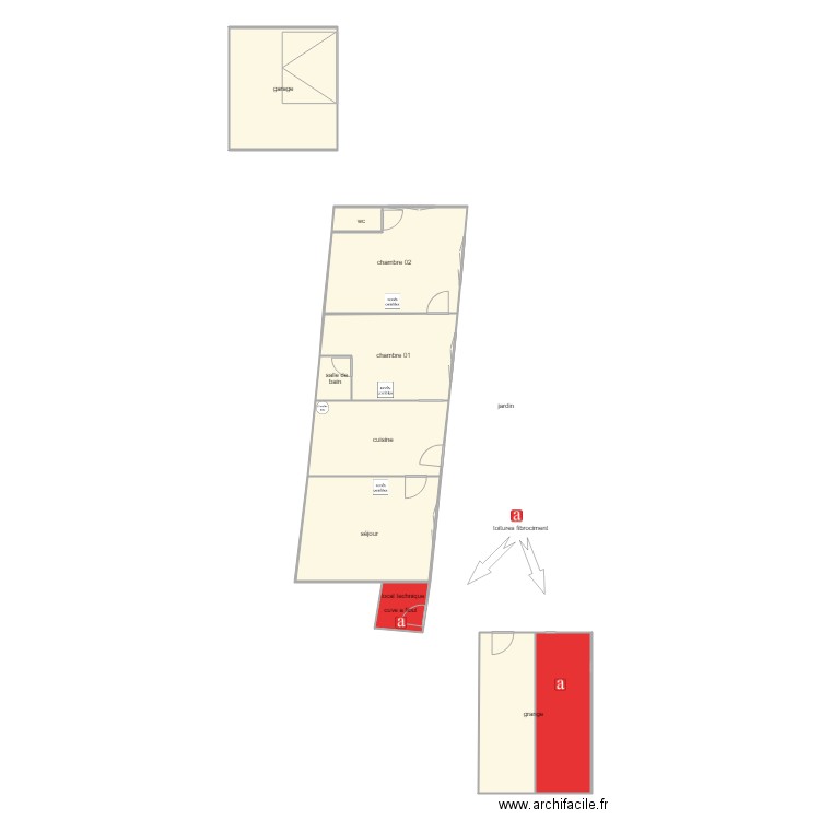 orseau am. Plan de 0 pièce et 0 m2