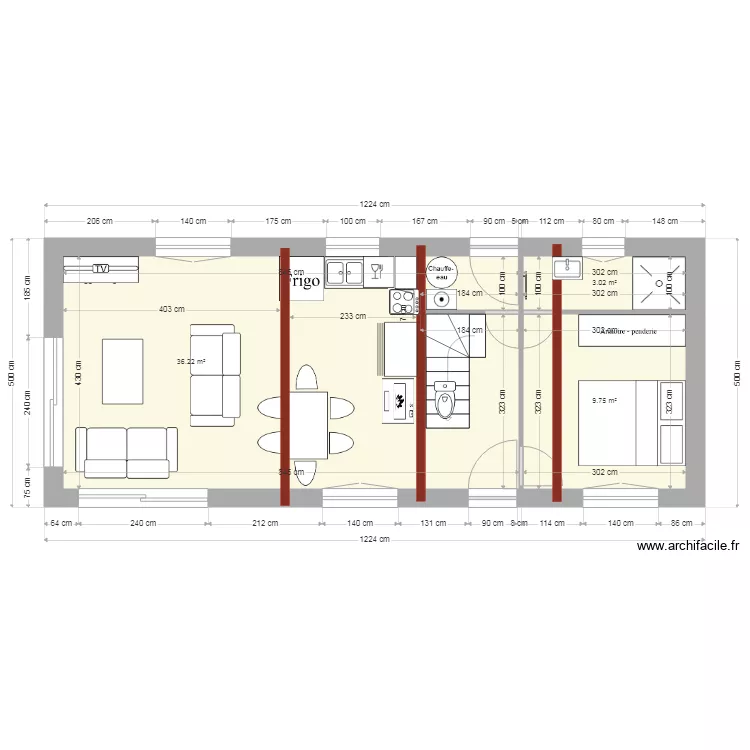 meuble houdetot 6. Plan de 