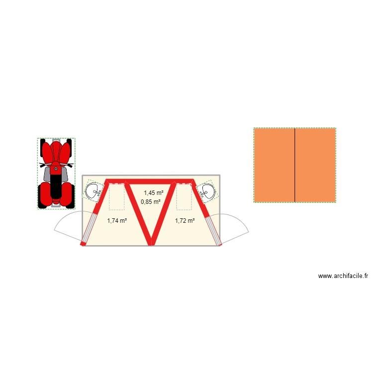 Baño instagrameable 1. Plan de 0 pièce et 0 m2