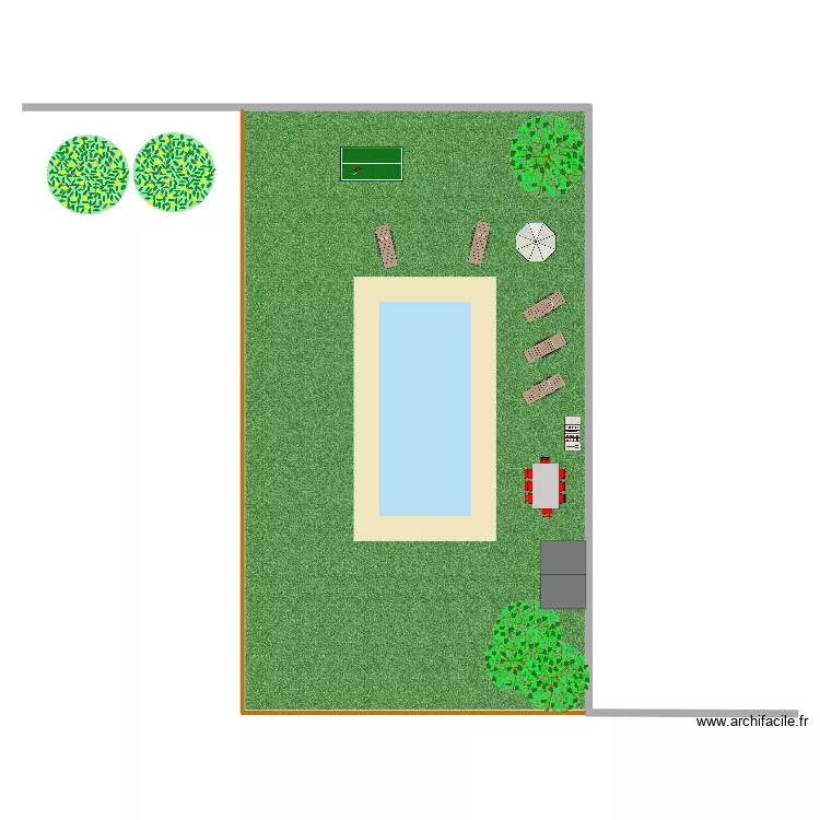 Piscine. Plan de Piscine. Plan de