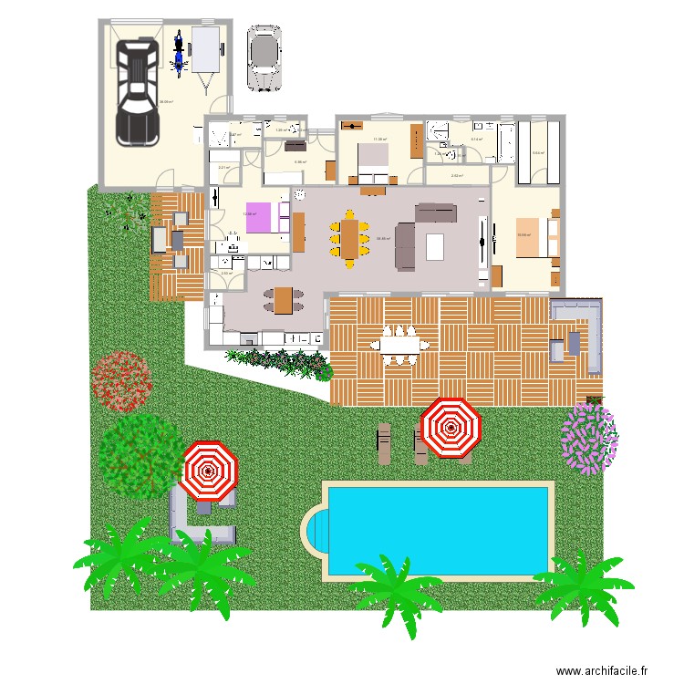 Maison. Plan de 0 pièce et 0 m2