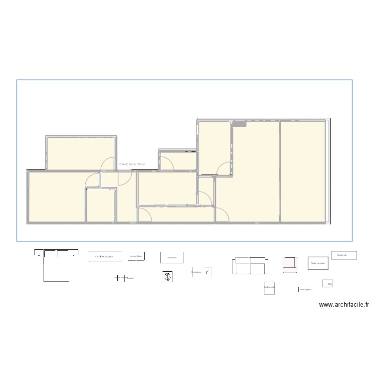 Planol Alcolea Distribució A. Plan de 12 pièces et 81 m2