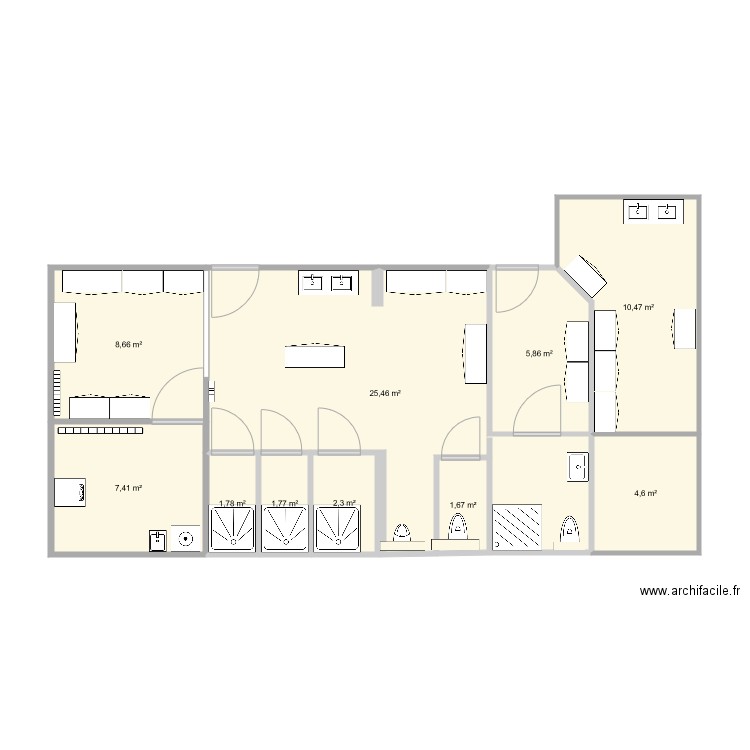 plan bureau. Plan de 0 pièce et 0 m2