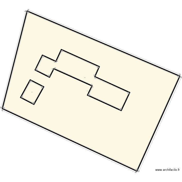 plan de masse de cachan. Plan de 3 pièces et -643 m2