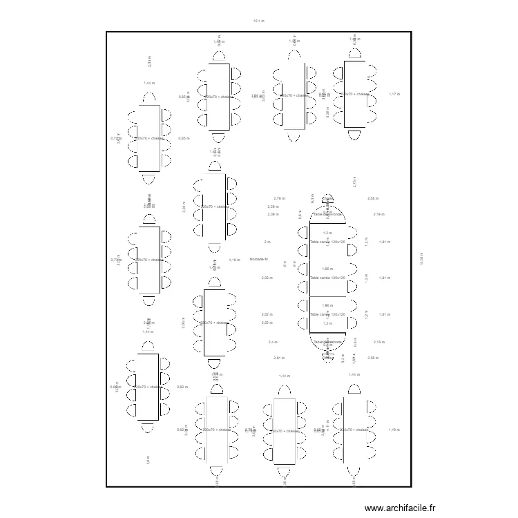 T BENOIT - RECTANGLES. Plan de 