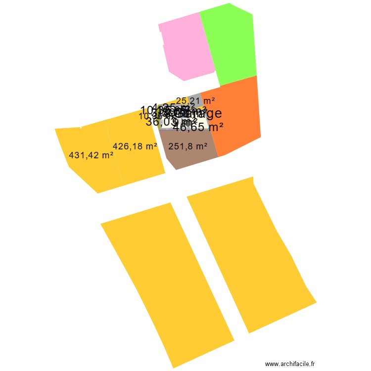 Tt3. Plan de 15 pièces et 202 m2