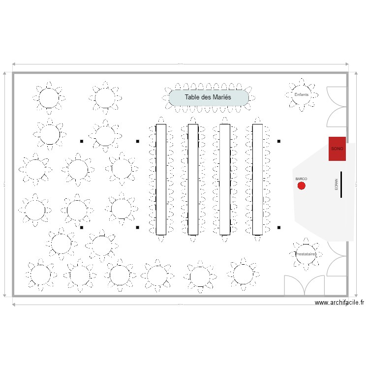 PLAN IMPRESSION CAROLINE V4. Plan de 1 pièce et 417 m2