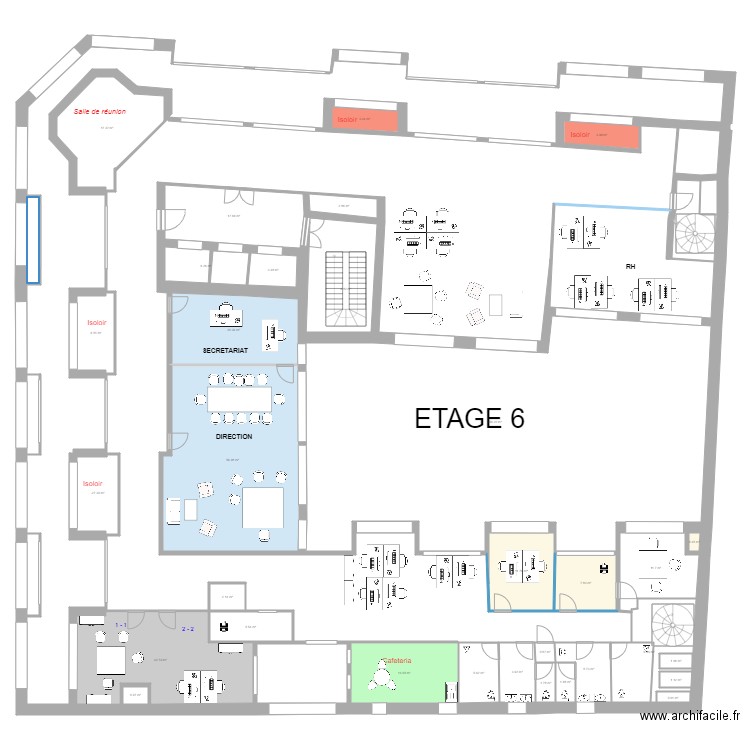 20201103PlansEtage6. Plan de 0 pièce et 0 m2