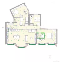 a base cot&eacute;e Jaures projet amandine final grande  chambre
