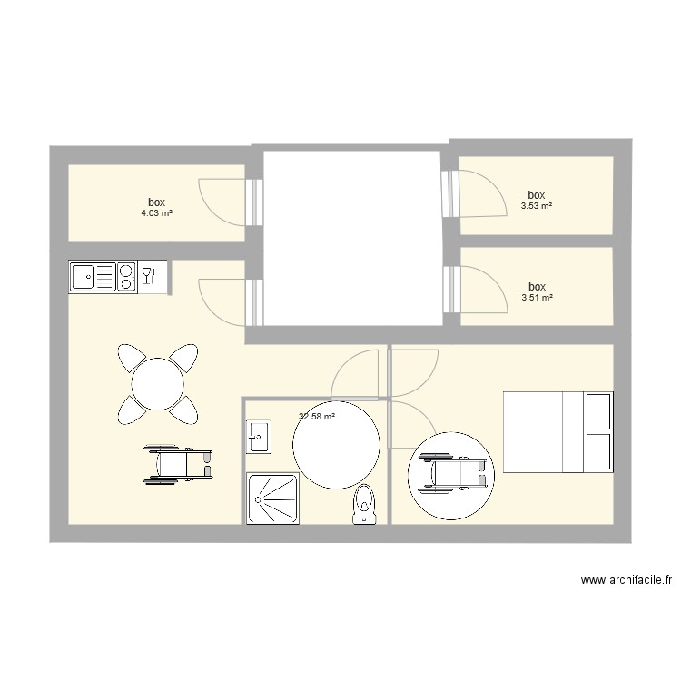 paulae rez de chaussse. Plan de 0 pièce et 0 m2