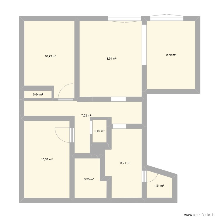 appt t3. Plan de 0 pièce et 0 m2