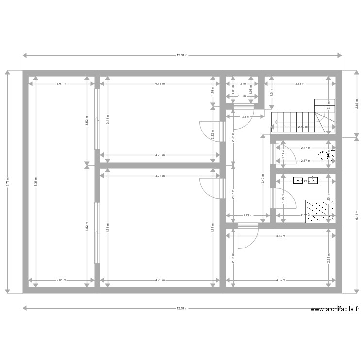 Pin Rolland 1er Étage . Plan de 0 pièce et 0 m2