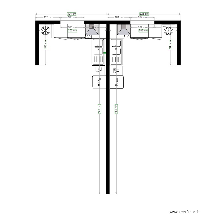 cuisine. Plan de 0 pièce et 0 m2